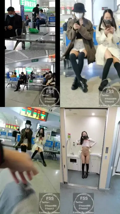 推特网红 冯珊珊 户外露出福利 65.高铁窥视