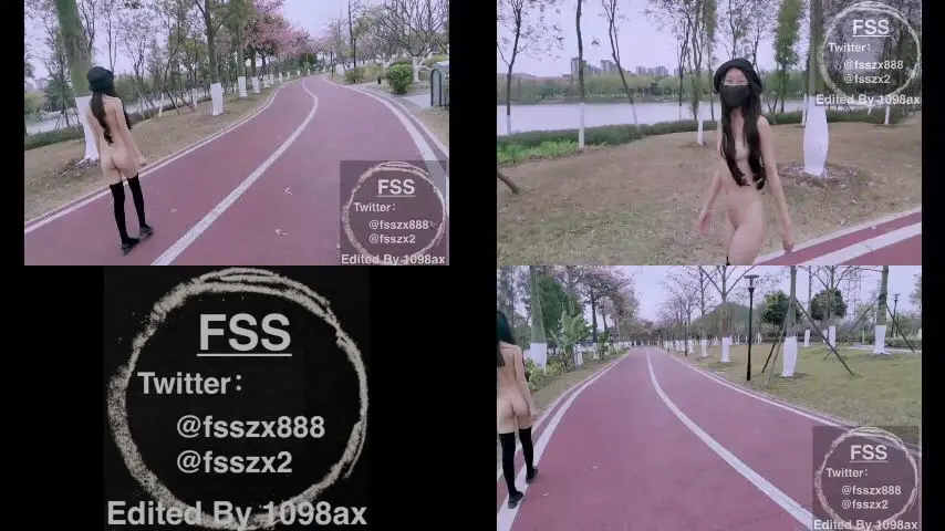推特网红 冯珊珊 户外露出福利 38.江边人前任务 全裸公园调戏老伯伯
