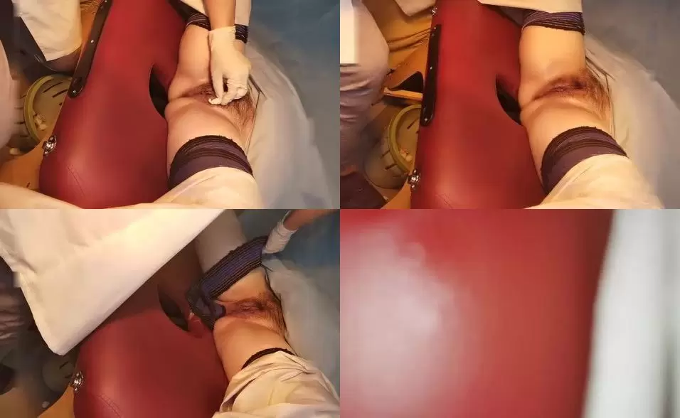 女子SPA养生馆《私处保健直播偷拍》普通按摩已经无法满足少妇往阴唇放了性药再用按摩棒刺激