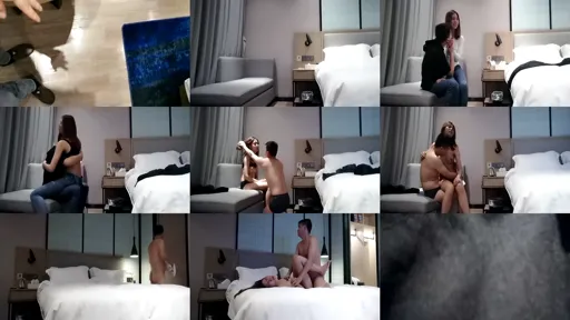 酒店约会模特身材牛仔裤白领美女 沙发调情激情到床上高清视频-截图2