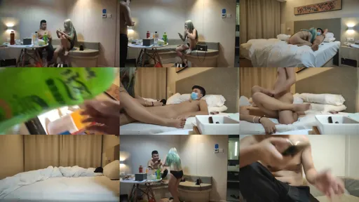 [熟女探花]深夜约了个生意不错的灰发小妹上门服务警惕性很高差点被她发现偷拍 学生妹 酒店真实偷拍-截图2